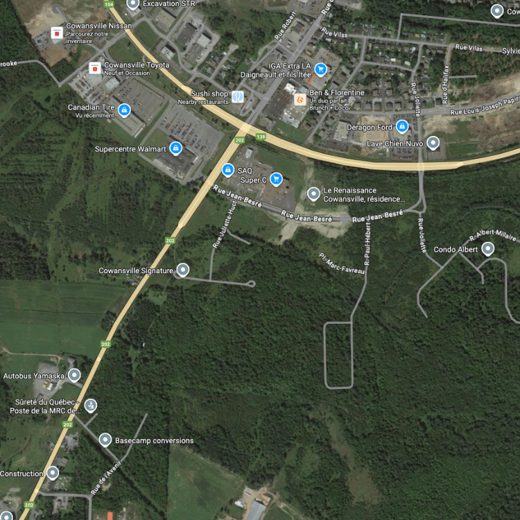 Route 202 Google Maps