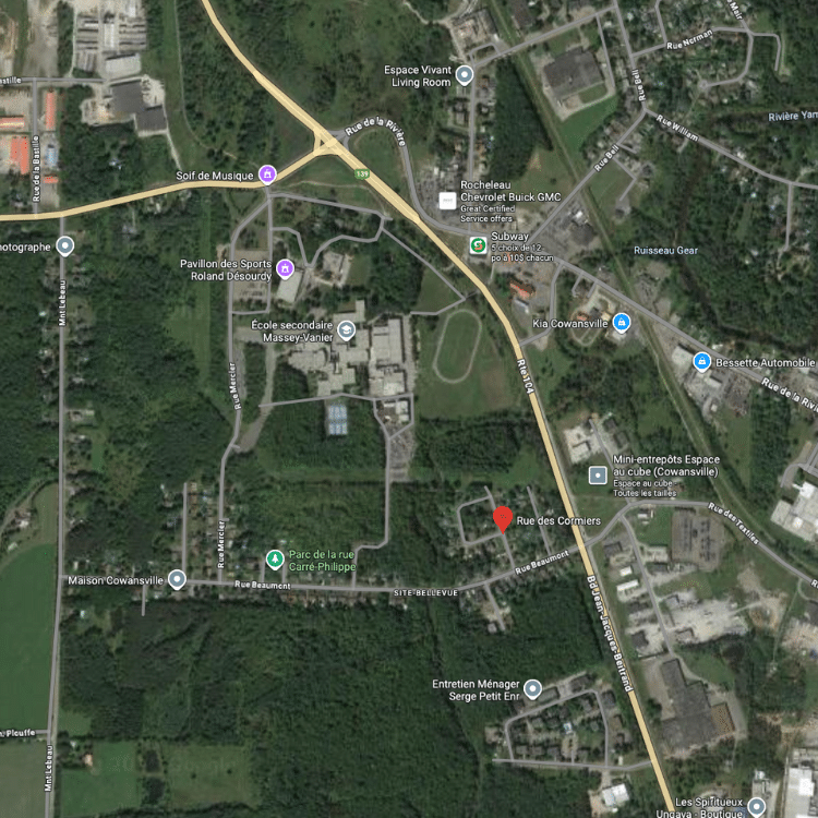 Rue des Cormiers Google Maps